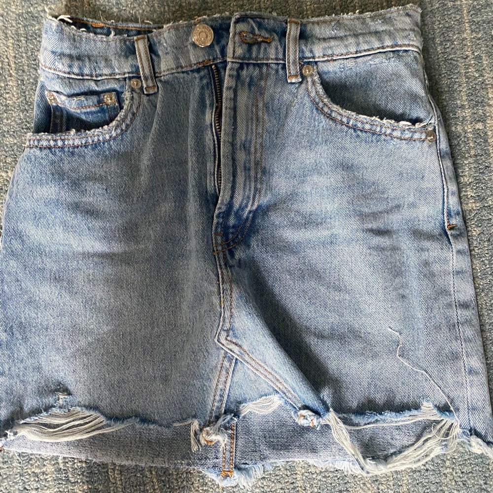 Zara White Top and Jean Skirt Pre-Bundle